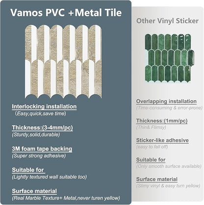 Vamos Tile Peel and Stick Backsplash Seamless Tile, 10 Sheets Stick on - Image 7