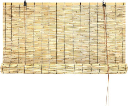 Reed Curtain, Bamboo Light Filtering Roller Shades - Image 7