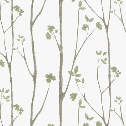 Timeet Peel and Stick Wallpaper Green Leaf Wall Paper Boho Floral Contact Paper by Timeet