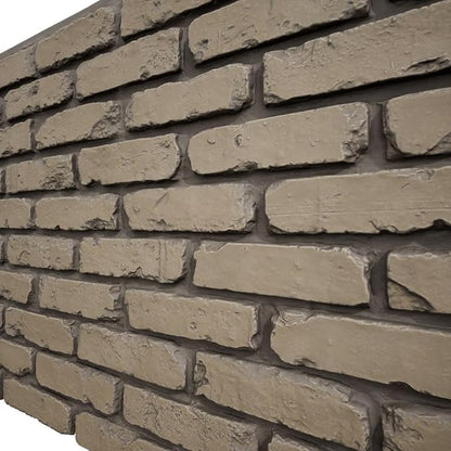 EverStone Aged Brick Faux Brick Panel, 46 7/8"W x 27"H x 1 1/4"D, Adobe Color - Image 7