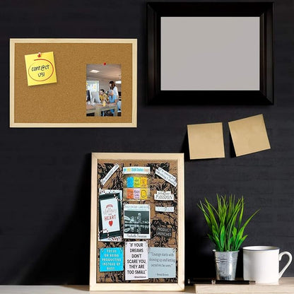 OWLKELA Cork Board 14.6"X 11", Notice Pin Board, Memo Board, Vision Board - Image 6