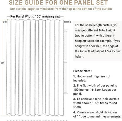 100% Blackout Shield Linen Blackout Curtains - Image 7
