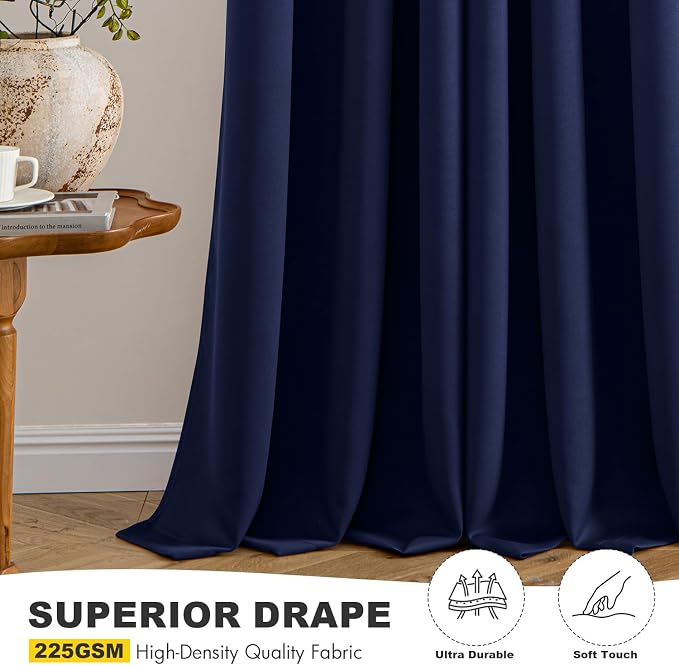 MIULEE Blackout Curtains for Bedroom Living Room 2 Panels, Thermal Insulated - Image 5