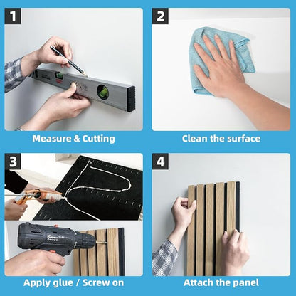 Art3d 2-Pack Acoustic Wood Slat Wall Panel - Image 8