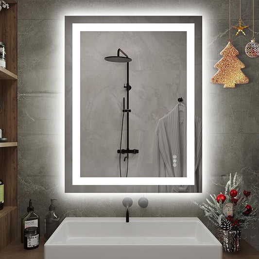 Hivone 28X32 LED Bathroom Mirror by Hivone