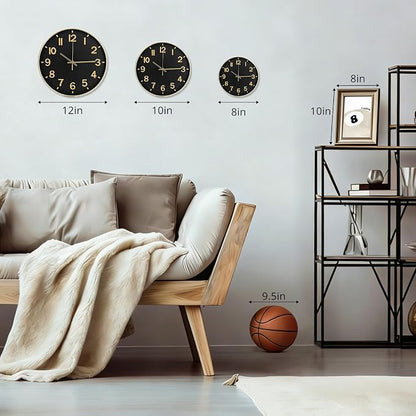 Wall Clock Modern Simple Quartz Decorative Clock Non-Ticking Silent Battery - Image 2