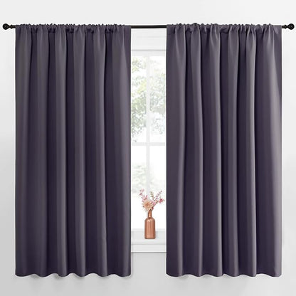 NICETOWN Blackout Curtains for Bedroom, 1 Pair, 70 by 63-inch, Window Treatment by NICETOWN