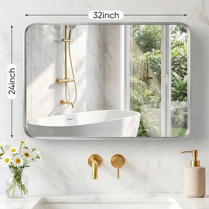 NEWBULIG 24X32 Inch Bathroom Mirror - Image 2