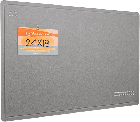 Lightomorrow Bulletin Board, 24 x 18 inches Felt Board Decorative Pin Board by Lightomorrow