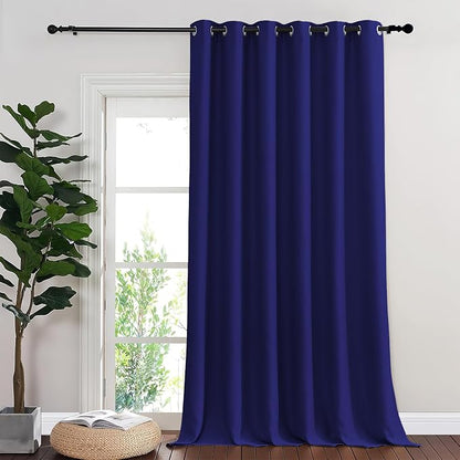 NICETOWN Room Divider Curtain 132 Inches Long, Wide Blackout Sliding Door by NICETOWN