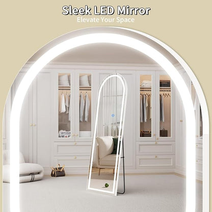 Koonmi LED Full Length Mirror, Lighted Floor Mirrors - Image 5
