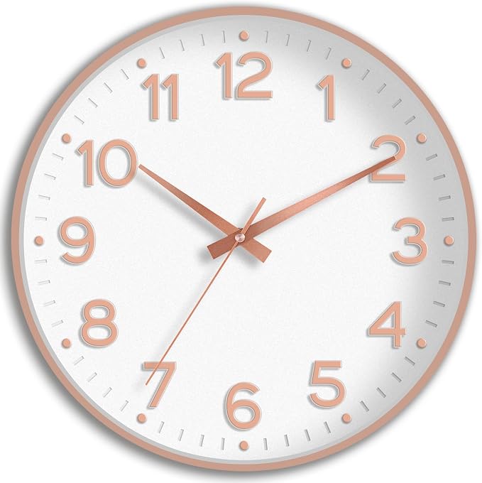 Roymnie Wall Clock 10 Inch Silent Wall Clocks Battery Operated-Modern Non by Unknown