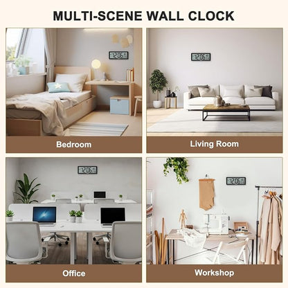 Soobest 8.5 Inch Digital Wall Clock Battery Operated - Image 8