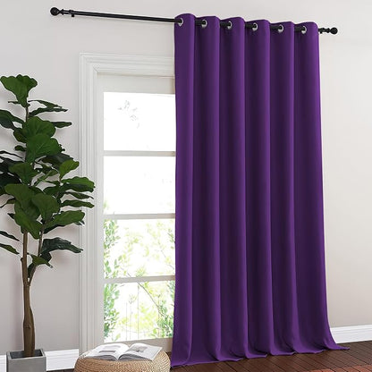 NICETOWN Room Divider Curtain 132 Inches Long, Wide Blackout Sliding Door - Image 8