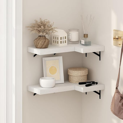Furinno Tanna Floating Shelves for Wall Set of 4, 15-Inch Wall Shelf, Wall by Furinno-FitsYourSpaceFitsYourBudget