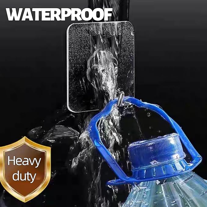 Adhesive Wall Hooks for Hanging Heavy Duty 50 lbs Large Hooks for Walls No - Image 4