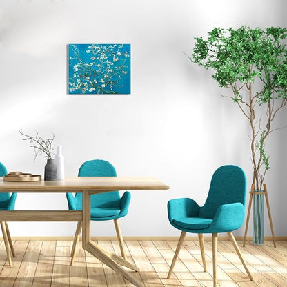 Van Gogh Canvas Wall Art: Almond Blossom Oil Painting Flower Picture - Image 4