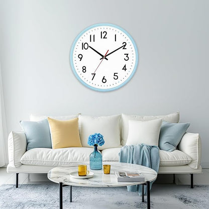 HZDHCLH Wall Clock Silent Wall Clocks Battery Operated 8 Inch Modern Non - Image 7