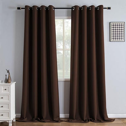 IGEMAEVE Blackout Curtains 108 Inch Length 2 Panels Set, Grommet Energy Saving by IGEMAEVE