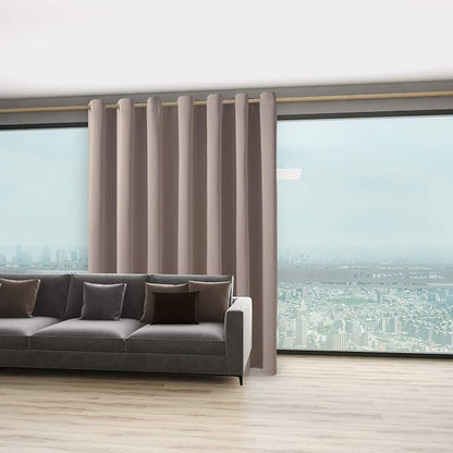 BONZER Room Divider Curtain Total Privacy Wall Noise Reducing Wide Blackout - Image 5