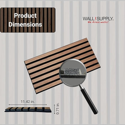 Wall!Supply 3D Soundproof Wall Panels – Acoustic Walnut Finish – EPS Foam - Image 6
