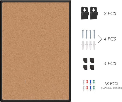 Bulletin Board 48 x 36, Large Wall Mounted Notice Board - Image 9