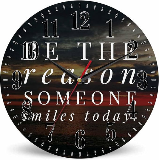 Mxocom Faith Quote Wall Clock Motivational and Inspirational Quote About Life by Mxocom