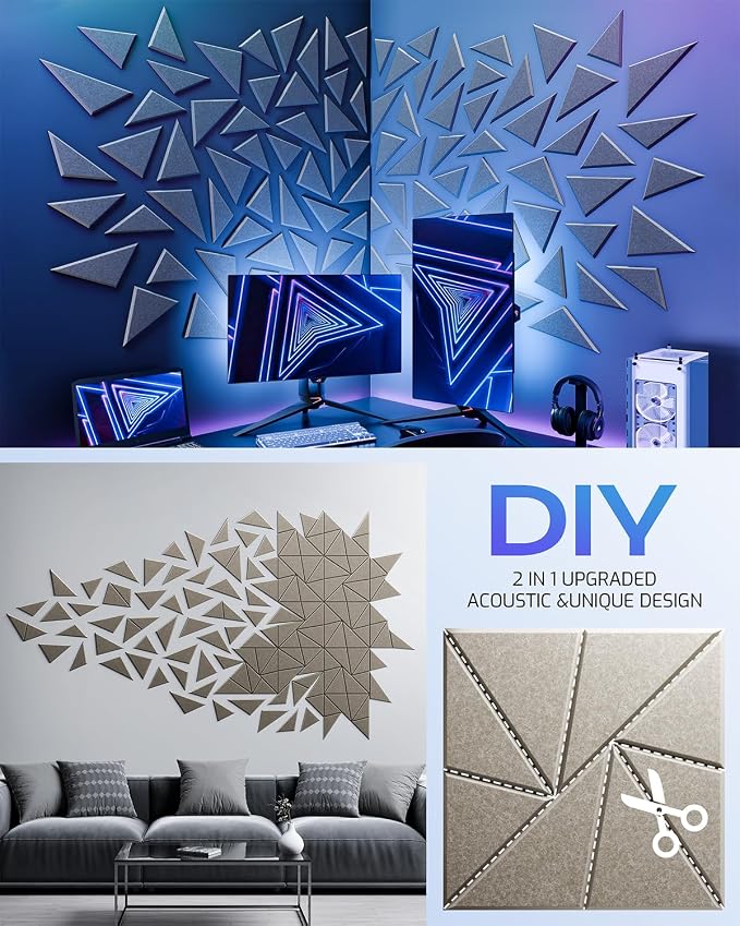 12 Pack Acoustic Panels, Sound Proof Foam Panels - Image 5