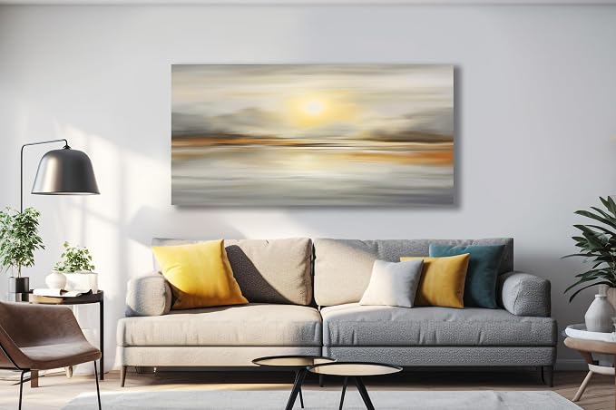 VHMING Abstract Canvas Wall Art Seascape Canvas Printing Abstract Art Wall - Image 3