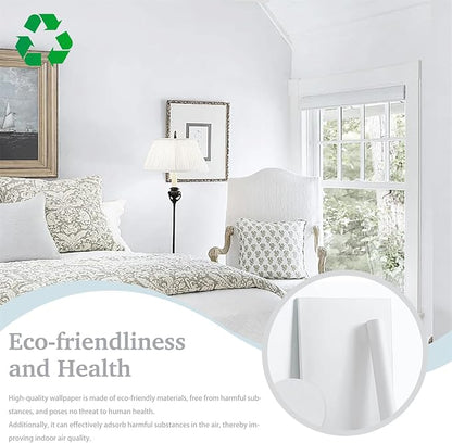 Dimoon 17.7''x393'' Peel and Stick Wallpaper White Contact Paper - Image 5