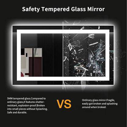 LOAAO 40X24 LED Bathroom Mirror - Image 8