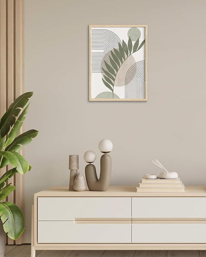HesenDot Unframed Boho Sage Green Canvas Prints, 12x16in Botanical Line Wall Art - Image 5