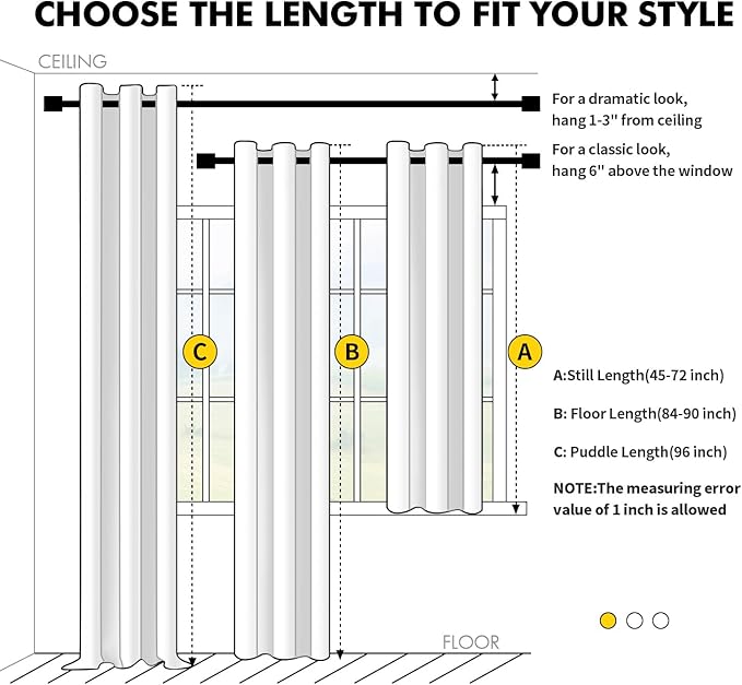 MIULEE Blackout Curtains for Bedroom Living Room 2 Panels, Thermal Insulated - Image 8