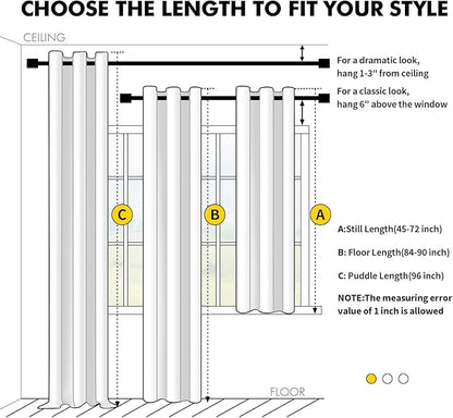 MIULEE Blackout Curtains for Bedroom Living Room 2 Panels, Thermal Insulated - Image 7