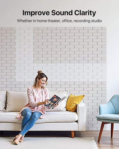 Soundsbay Soundproof Wall Panels, Acoustic Panels Self Adhesive, 18 Pack Sound - Image 4