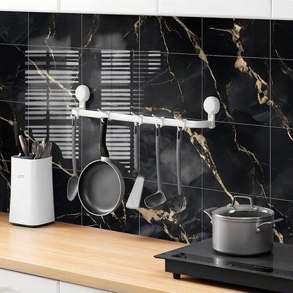 Chejiaye 10pcs Marble Peel and Stick Backsplash Waterproof Washroom Wall Panels - Image 2