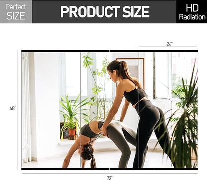 TRAHOME Home Gym Mirror for Wall, Glass Frameless Body Large Mirror for Home Gym - Image 7