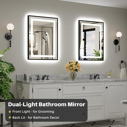 24x32 Inch LED Bathroom Mirror - Image 3