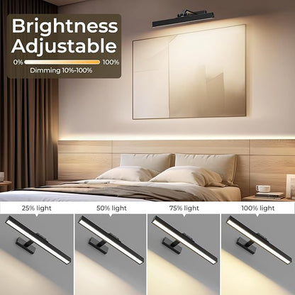 Afyuol Picture Lights for Wall, Battery Operated Gallery Light 16in for - Image 5