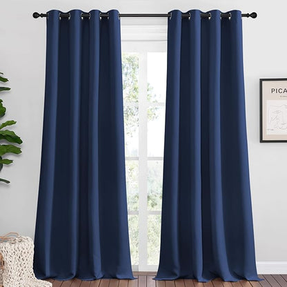 NICETOWN Bedroom Blackout Curtains Panels, 1 Pair, 55 inches by 92 Inch by NICETOWN