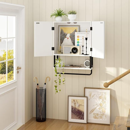 RUSTOWN Fluted Bathroom Wall Cabinet - Image 7
