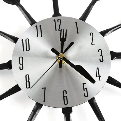 16 Inch Cutlery Kitchen Wall Clocks - Image 3
