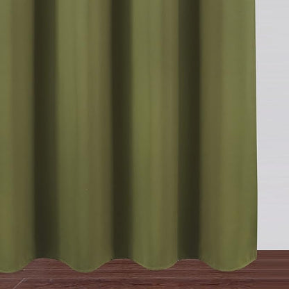 LEMOMO Blackout Curtains 38 x 84 inch/Olive Green Curtains Set of 2 - Image 9