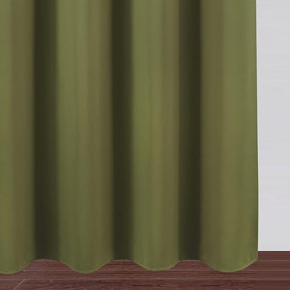 LEMOMO Blackout Curtains 52 x 45 inch/Olive Green Curtains Set of 2 - Image 9