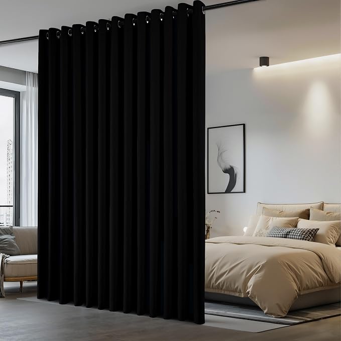 NICETOWN Room Separating Divider 132" Long, Room Divider Curtain Screen by NICETOWN