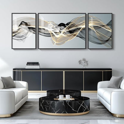 Extra Large Framed Modern Luxury Abstract Wall Art - Image 8