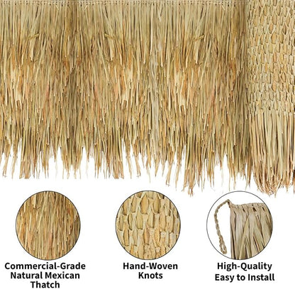 Forever Bamboo Mexican Palm Thatch Roof Runner Roll - Image 5