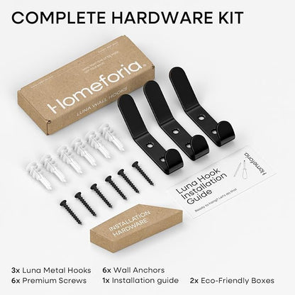 Homeforia Wall Coat Hook Rack - Image 5