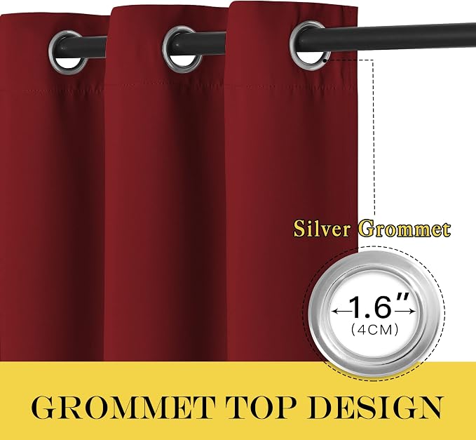 NICETOWN Blackout Drapery Curtain Panel - Image 3