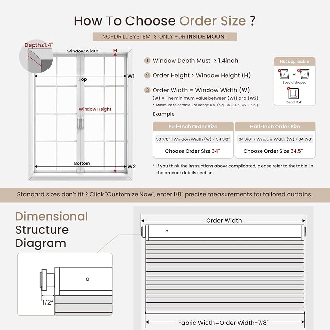 Grandekor No Drill No Tools Cordless Cellular Shades, UV Protection Privacy No - Image 2